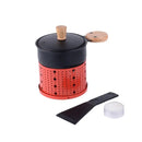 GobekUsa 3-in-1 Raclette Fondue Set with DIY Pot and Table Grill