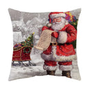 GobekUsa Christmas Cushion Cover Set - Festive Xmas Decor for Living Room Sofa