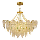 GobekUsa Crystal Chandelier Light: French Modern Luxury for Living Room, Dining Room, Bedroom