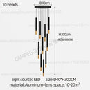 GobekUsa Black Gold Pendant Lamp: Modern Nordic Designer LED Indoor Lighting