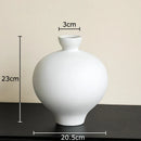 GobekUsa Big Belly Ceramic Vase for Minimalist Floral Arrangements