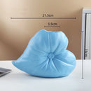 GobekUsa Fluffy Heart Vase: Ceramic Handicraft Home Decor Accessory