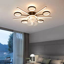 GobekUsa Kids Bedroom LED Ceiling Fan with Bladeless Design and Remote Control
