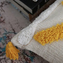 GobekUsa Boho Chenille Tufted Pillow Case with Tassels for Home Fall Decor