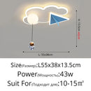 GobekUsa Children's Room Ceiling Chandelier Light - Modern Dimmable Indoor Lighting