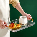 GobekUsa 6-Grid Divided Fruit Plate Snack Dish Dry Fruit Tray Light Luxury Tray