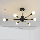GobekUsa LED Ceiling Lights with Wooden Lampshades for Modern Livingroom and Bedroom