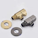 GobekUsa Brushed Gold Corner Valve Water Control for Bathroom Taps