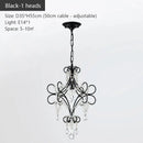 GobekUsa Iron Crystal Chandelier: Modern Luxury Industrial Style for Home Living/Dining Room