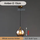 GobekUsa Industrial Glass Pendant Light for Dining Table, Kitchen, Bar, Office - E27
