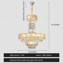 GobekUsa Crystal Chandelier: Postmodern Multi-layer Luxury for Villa, Hotel Lobby, and Living Room