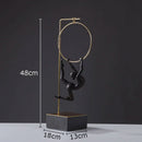 GobekUsa Gymnastic Acrobat Resin Sculpture Ornaments for Living Room Decor