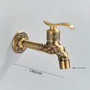 GobekUsa Antique Brass Wall Mounted Washing Machine Faucet for Bathroom, Outdoor, Garden, Bath, Toilet