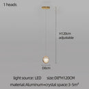 GobekUsa Crystal Ball Chandelier: Modern Loft & Staircase Hanging Light for Home, Hotel & Mall