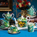 GobekUsa Green Leaf Collection: Tableware, Plates, Coffeeware, Teaware, Saucers, Bowl, Tray