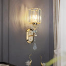GobekUsa Crystal LED Wall Lamp for Home Decor - Modern Sconce Light Fixture for Living Room & Bedroom