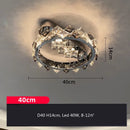 GobekUsa Crystal Luxury Ceiling Light for Living Room & Bedroom - Modern LED Warm Glow