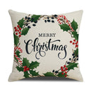 GobekUsa Christmas Linen Cushion Cover for Festive Home Decor in Living Room