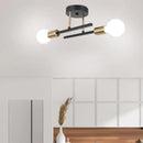 GobekUsa Industrial Chandelier: Modern Wrought Iron LED Ceiling Lamp for Home Decor
