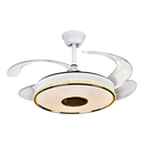 GobekUsa 90 Modern Ceiling Fan with Bluetooth Speaker, LED Light, and Remote Control