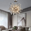 GobekUsa 2024 Trend LED Ceiling Chandelier for Living Dining Bedroom, Modern Lustre Hanging Light