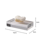 GobekUsa Clear Crystal Coralline Ornaments for Home Decor