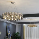 GobekUsa Crystal Ceiling Chandelier LED Modern Luxury Lighting for Living Dining Bedroom