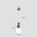 GobekUsa Cream Style Modern Minimalist Nordic Pendant Light for Master Bedroom