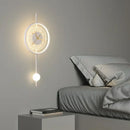 GobekUsa LED Wall Clock Sconce for Bedroom Living Room Home Decor Lighting