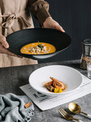 GobekUsa Frosted Glaze Ceramic Soup Noodle Bowl - Set of 4