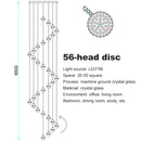 GobekUsa Crystal Bubble Ball Pendant Light for Home Decor and Hospitality Spaces