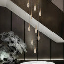 GobekUsa Diamond Crystal Chandelier - Gold Interior Designer Living Room Lamp