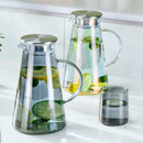 GobekUsa Gray Glass Water Pitcher Cold Hot Kettle Juice Jug 1900ml