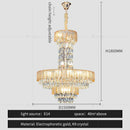 GobekUsa Crystal Chandelier: Postmodern Multi-layer Luxury for Living Room, Hotel Lobby, and Villa