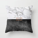 GobekUsa Gray Marble Black Agate Pillow Case for Home Sofa Chair Decor