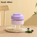 GobekUsa Breakfast Cup with Spoon: Portable Food Storage Container for Students and Picnics