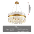 GobekUsa Gold Crystal Ceiling Chandelier | Luxury Indoor Lighting for Living & Dining Room