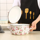 GobekUsa Enamel Ceramics Soup Saucepan - Thick Gas Cookers Daily Cooking Utensils