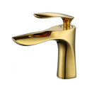 GobekUsa Gold Basin Mixer Tap High Golden Waterfall Faucet for Washbasin and Toilet