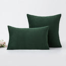 GobekUsa Green Coffee Geometric Tuft Tassel Cushion Cover - Modern Minimalist Embroidered Pillowcase