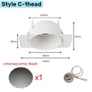 GobekUsa Double Head Square LED Downlight Mounting Frame for GU10/MR16 Spotlights