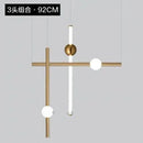 GobekUsa Geometric Line Frame Chandelier Pendant Lights for Stairs and Table Decor