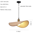 GobekUsa Hat Pendant Light: Retro Minimalist E27 LED Hanging Lamp for Dining Room