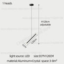 GobekUsa LED Staircase Pendant Chandelier, Modern Nordic Restaurant Hanging Light