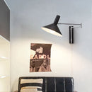 GobekUsa Industrial Metal Wall Lamp with Extendable Arms for Bedside Reading