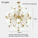 GobekUsa Gold LED Glass Pendant Light for Modern Indoor Lighting