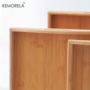 GobekUsa 1PCS Rectangular Wooden Trays - Multipurpose Kitchen Storage Organizer