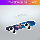 GobekUsa Cartoon Skateboard Ceiling Light for Children's Room