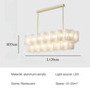 White Wabi Sabi Acrylic Pendant Chandelier
