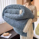 GobekUsa Jacquard Lamb Wool Double-Layer Blanket for Cozy Comfort & Style